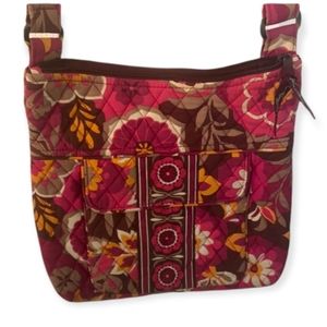 Vera Bradley Retired 2010 Carnaby Print Hipster Crossbody Bag